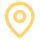 Location pin icon with a central circle, indicating a place.