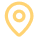 Location pin icon with a central circle, indicating a place.