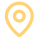 Location pin icon with a central circle, indicating a place.