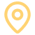 Location pin icon with a central circle, indicating a place.