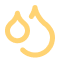 Droplet graphic, representing liquid, water, or a pour.