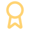 Award or medal graphic, symbolizing achievement or recognition.
