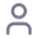 Simple dark blue user profile icon with a circle head and partial shoulders.