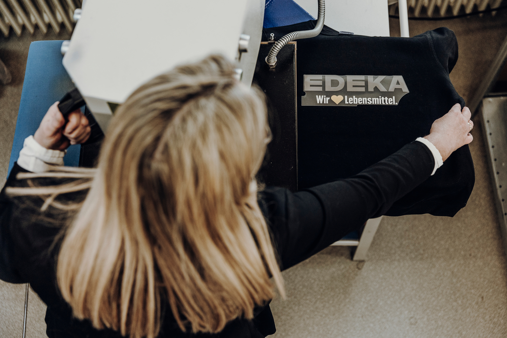 Edeka Transferdruck Bild