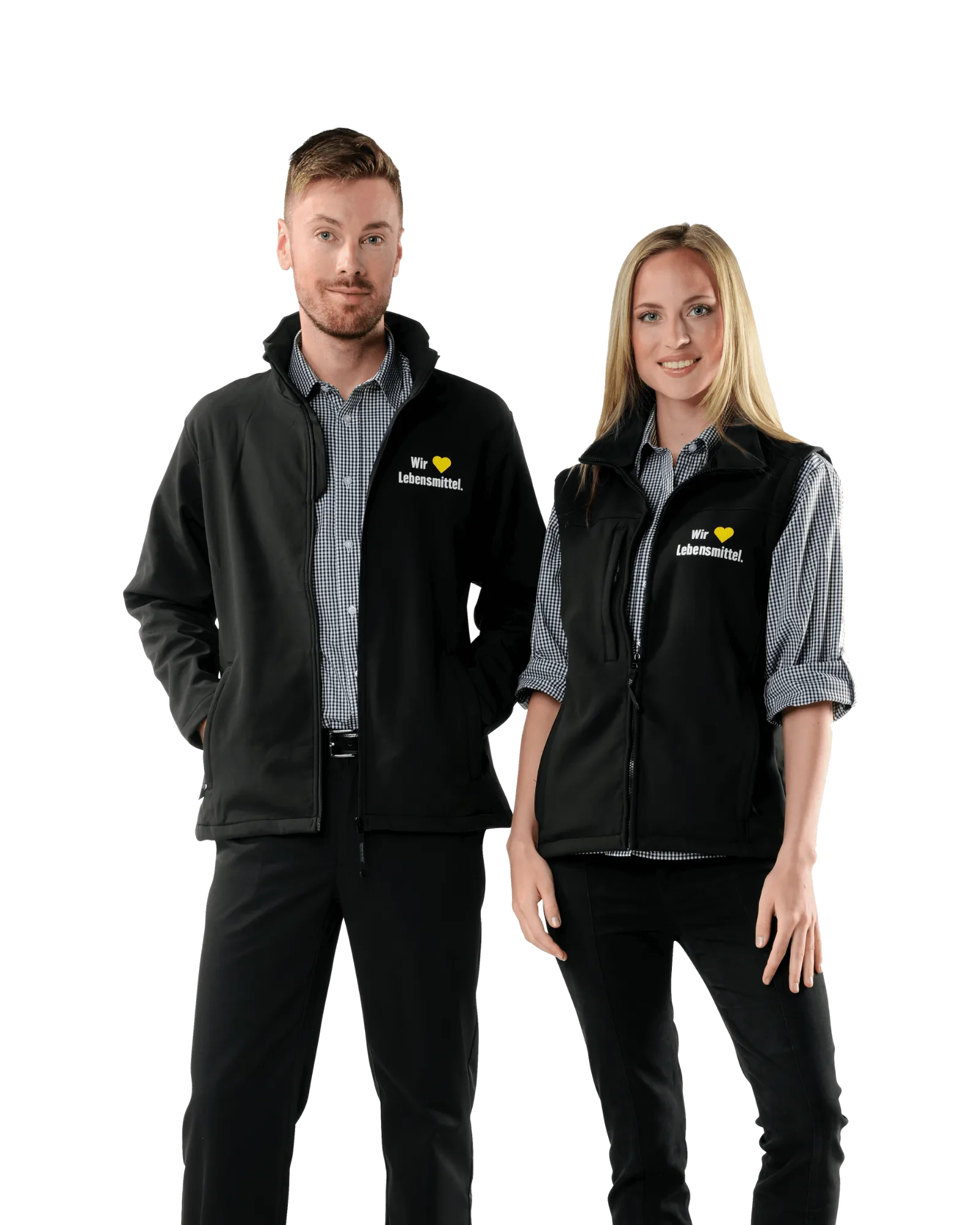 Edeka Hemd kurzarm grau Bild