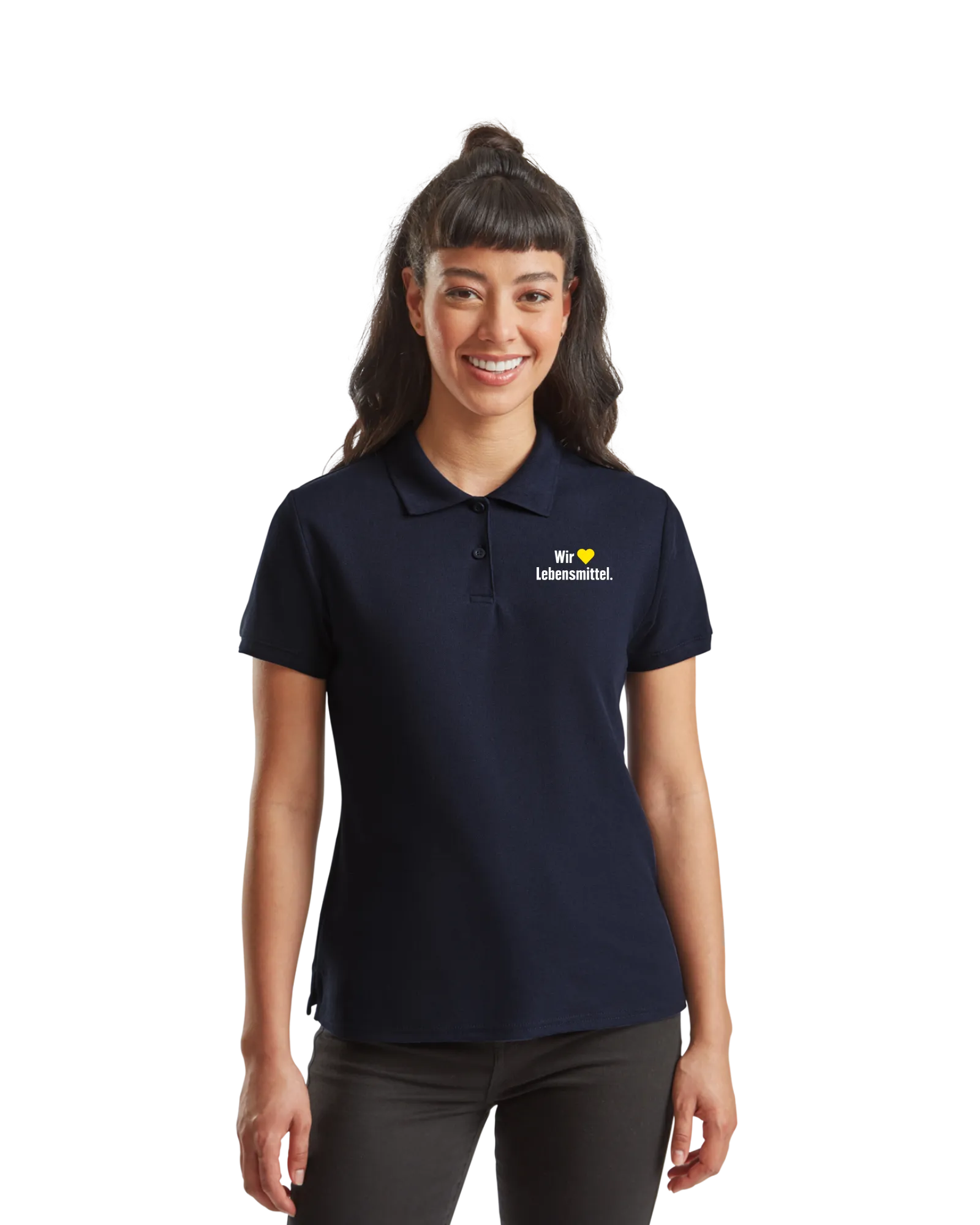 Edeka Poloshirt marine Bild