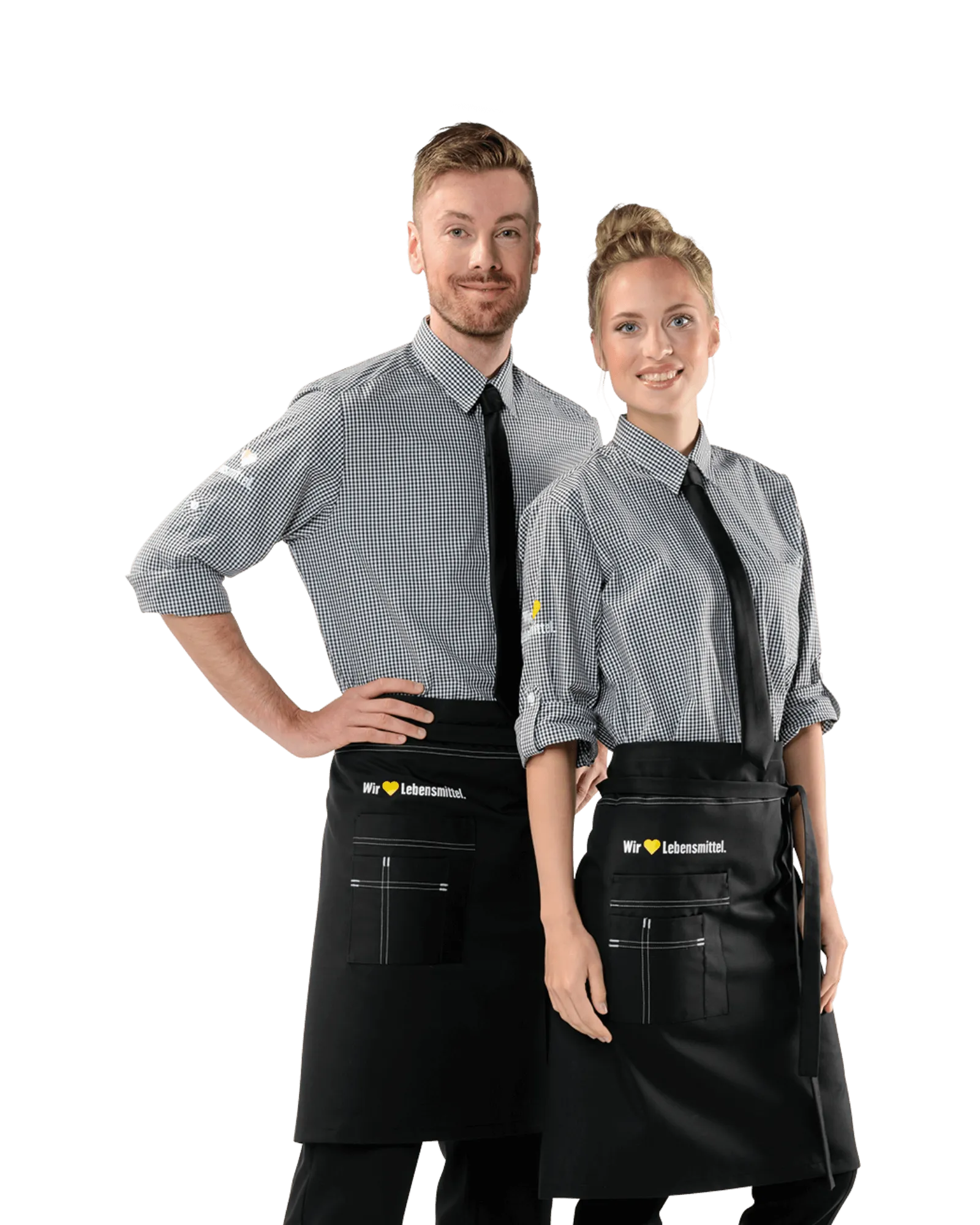 Edeka Hemd schwarz kariert Bild