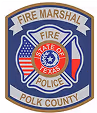 Polk County Texas Fire Marshal's logo.