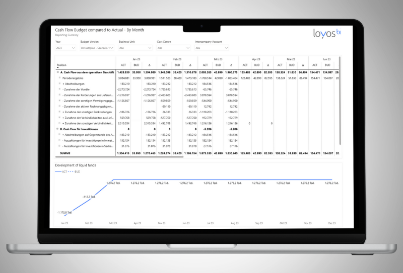 Planung & Forecasting Datenbasis FMS loyos bi