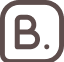 Icône de la plateforme Booking.com représentant la lettre B majuscule encadré.