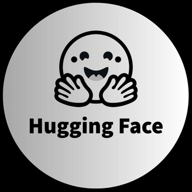 Smiling hug emoji with open hands below and the text hugging face.