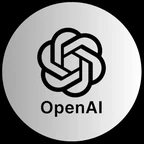 OpenAI company logo with a geometric design above the text OpenAI.