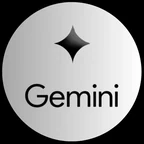 Gemini zodiac symbol above the text 'Gemini' on a gradient gray circular background.
