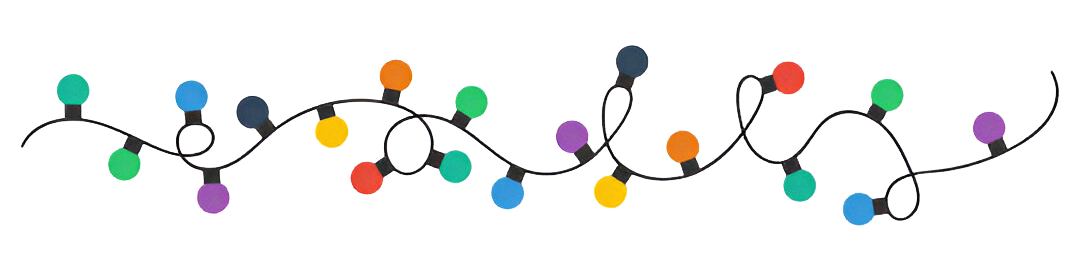 A clipart of different colored lights.