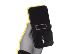 Téléphone ayant besoin d'être chargé