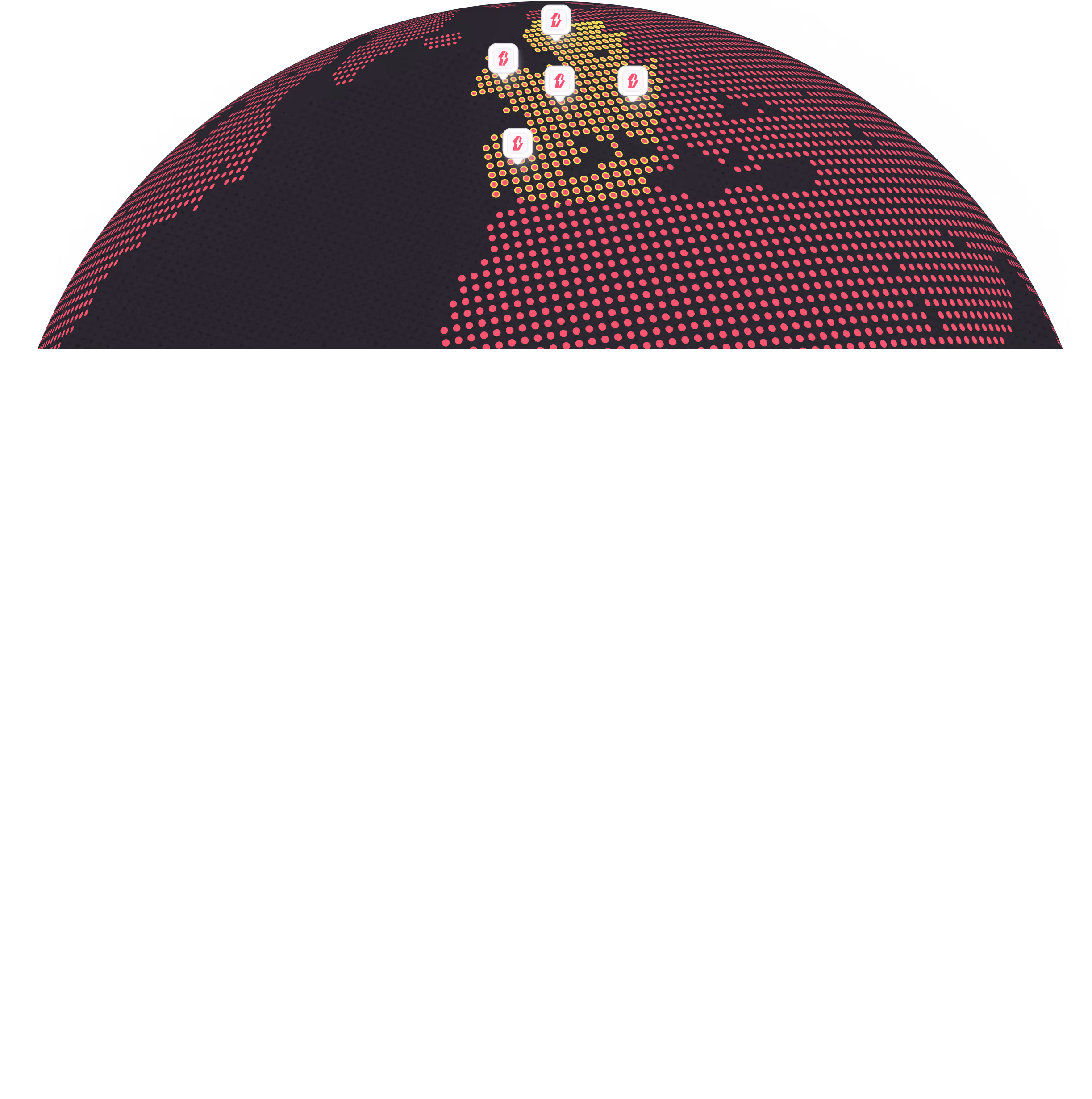 Carte montrant la présence de One Flash en europe