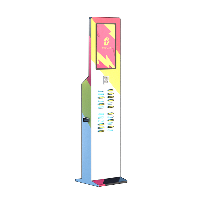 Borne OneFlash design coloré recharge