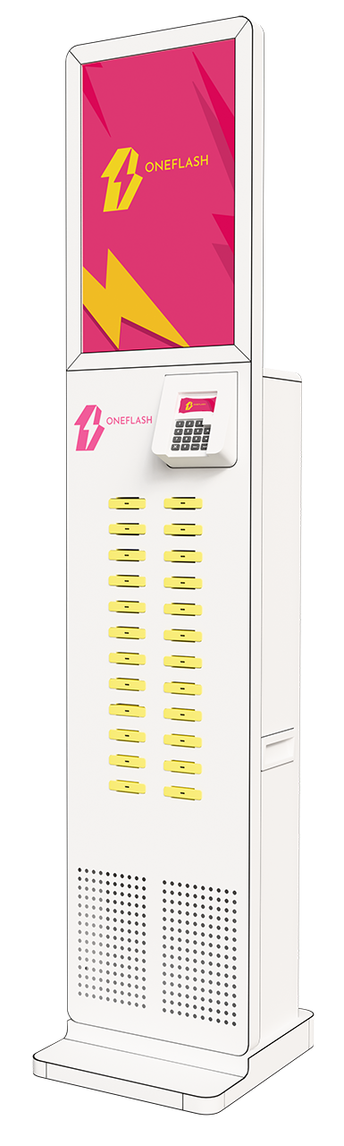 Station OneFlash 24 batteries - Blanche
