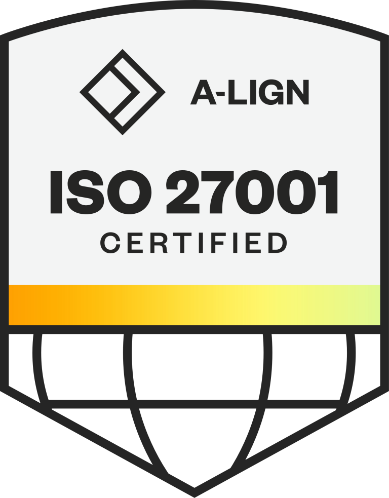 ISO 27001 certified by A-LIGN