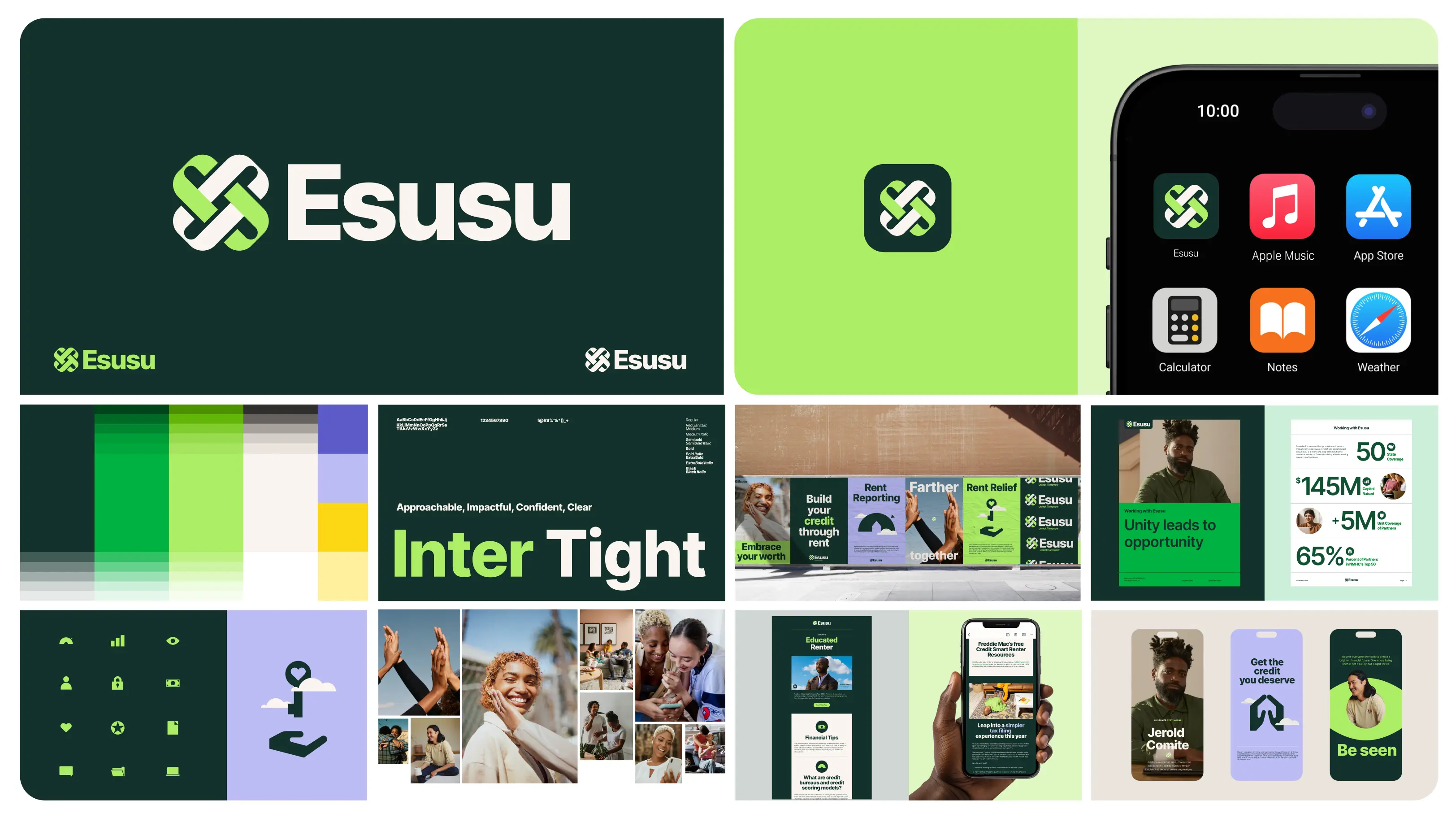 Esusu Rebrand Moodboard