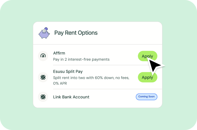 Illustration of selecting Affirm when adding funds to a wallet.