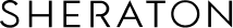 Sheraton logo in bold red letters with a red 'S' icon on a black background.