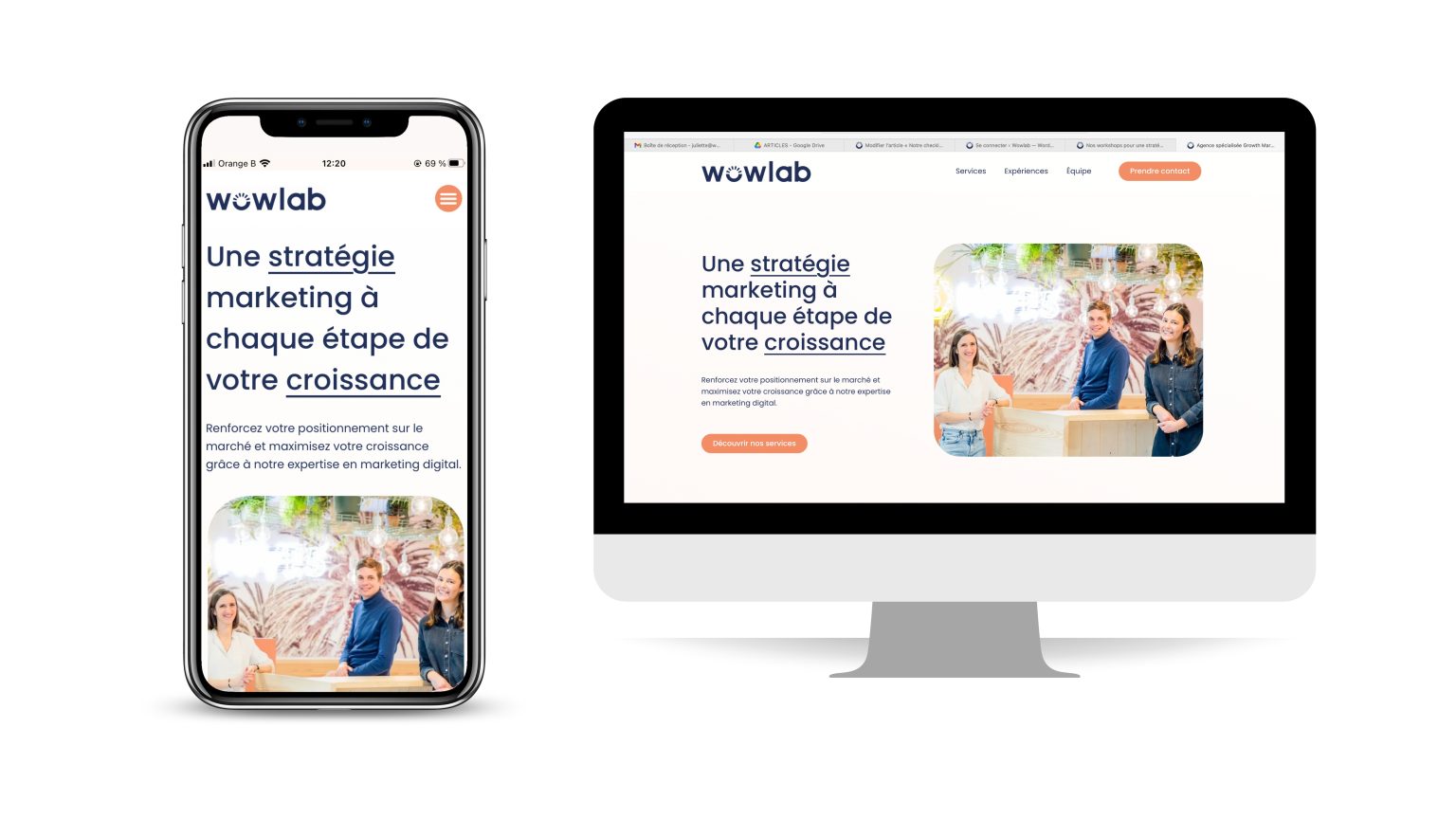 Site web adapté aux différents appareils