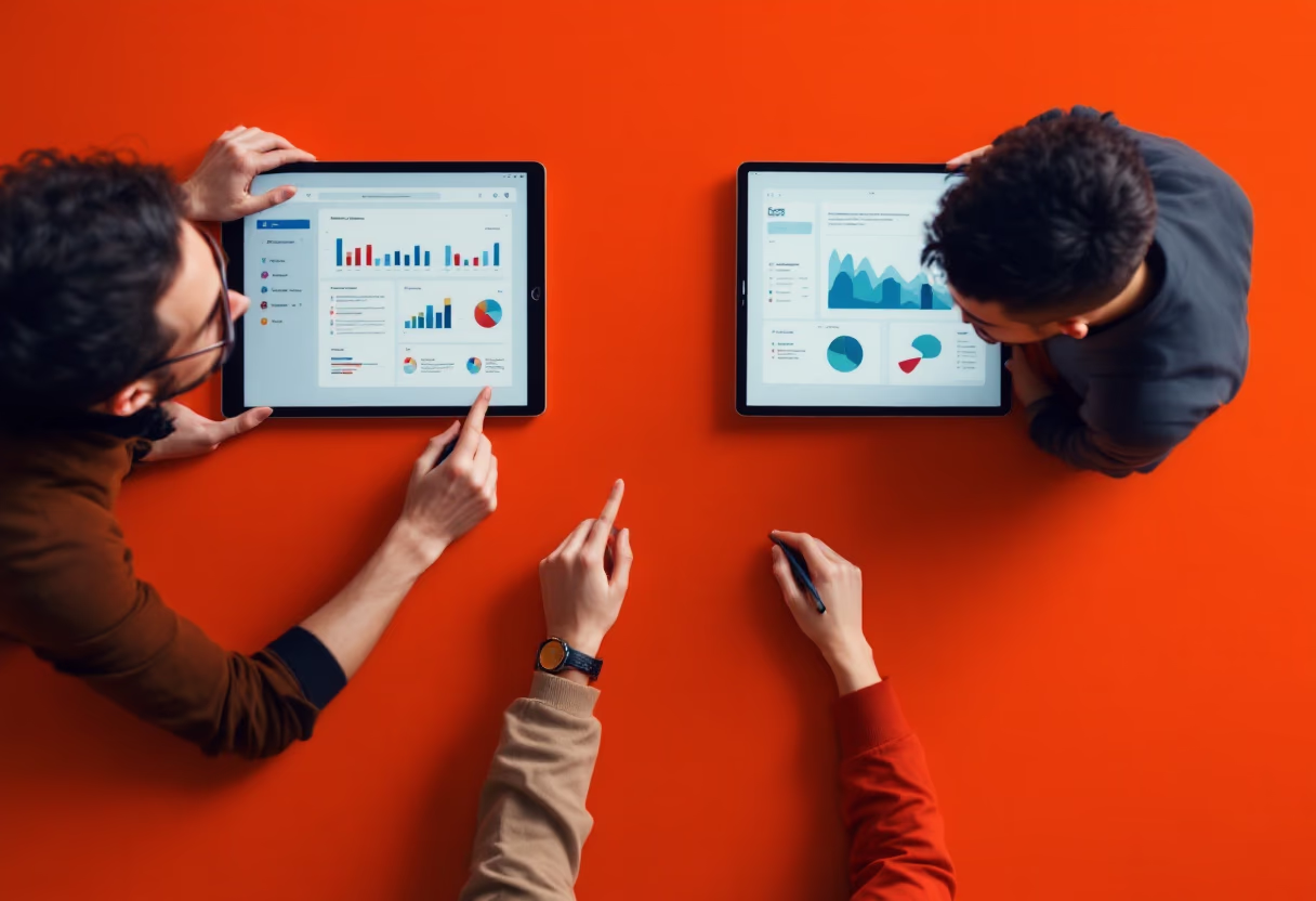 image of students collaborating on a project (for a edtech)