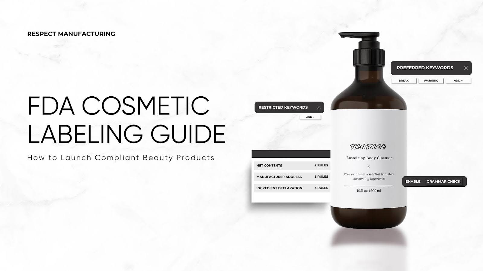 FDA Cosmetic Labeling Requirements Guide