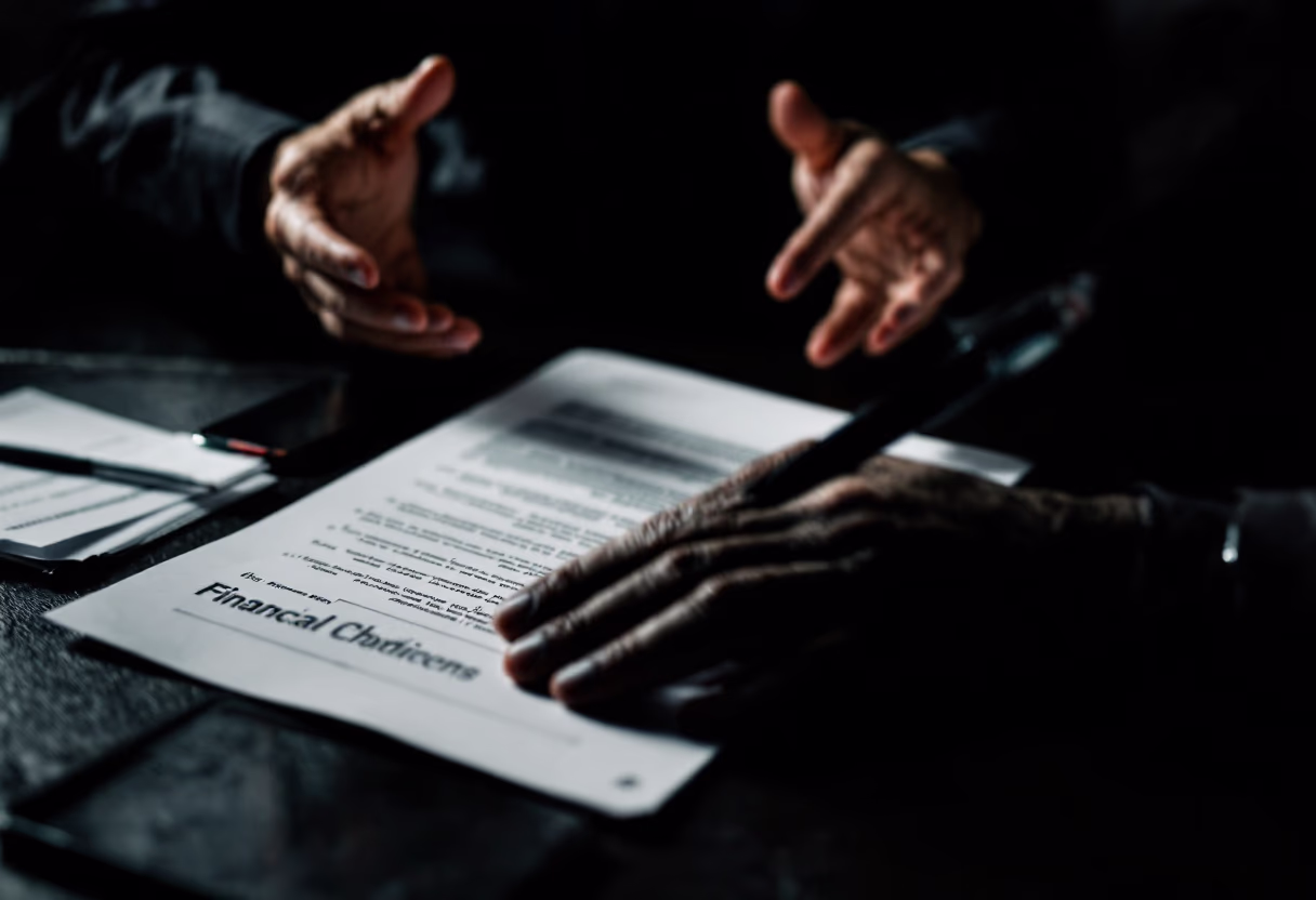 image of meeting with financial advisors