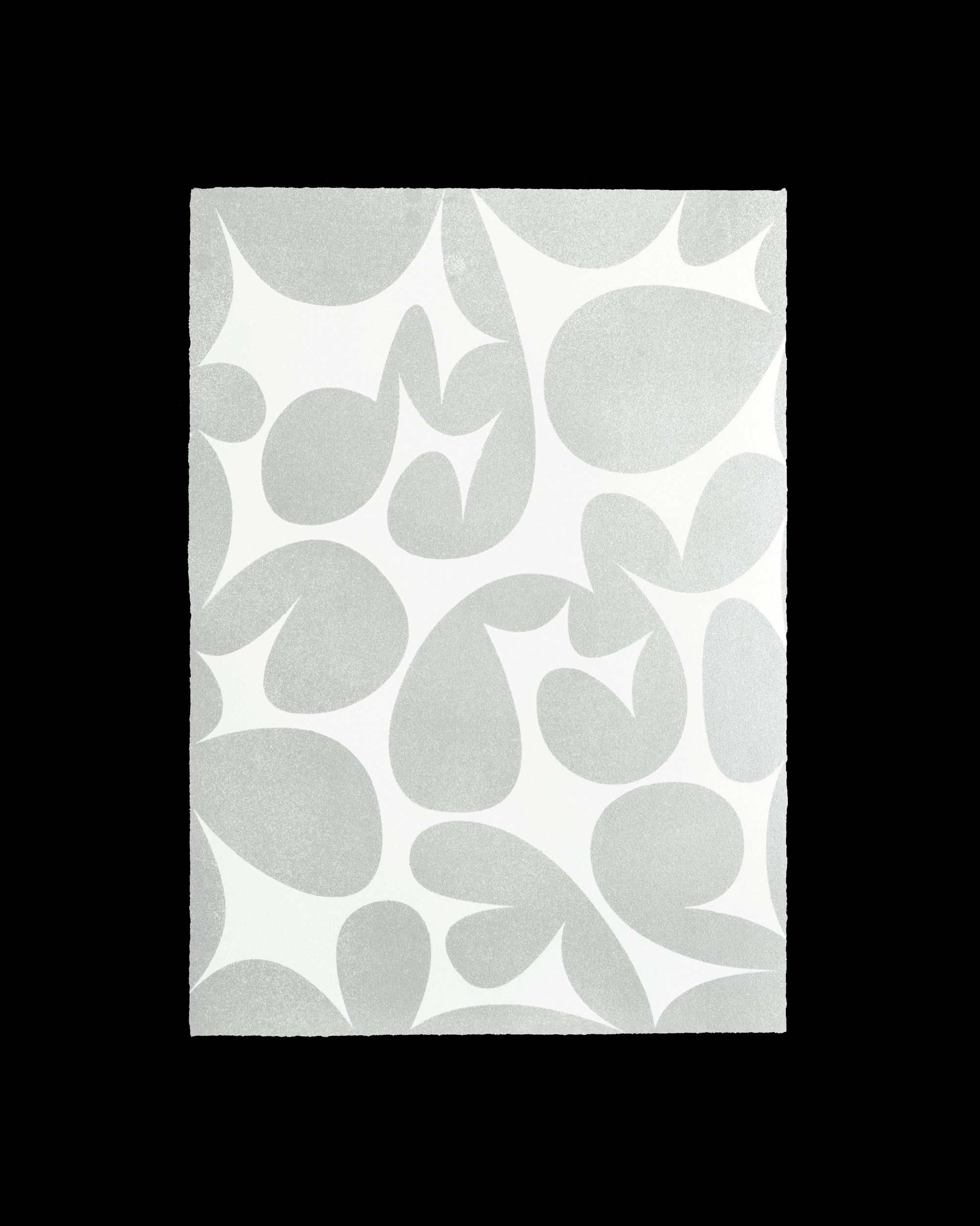 Printing process of a lithography poster that shows how all the layers go on top of each other