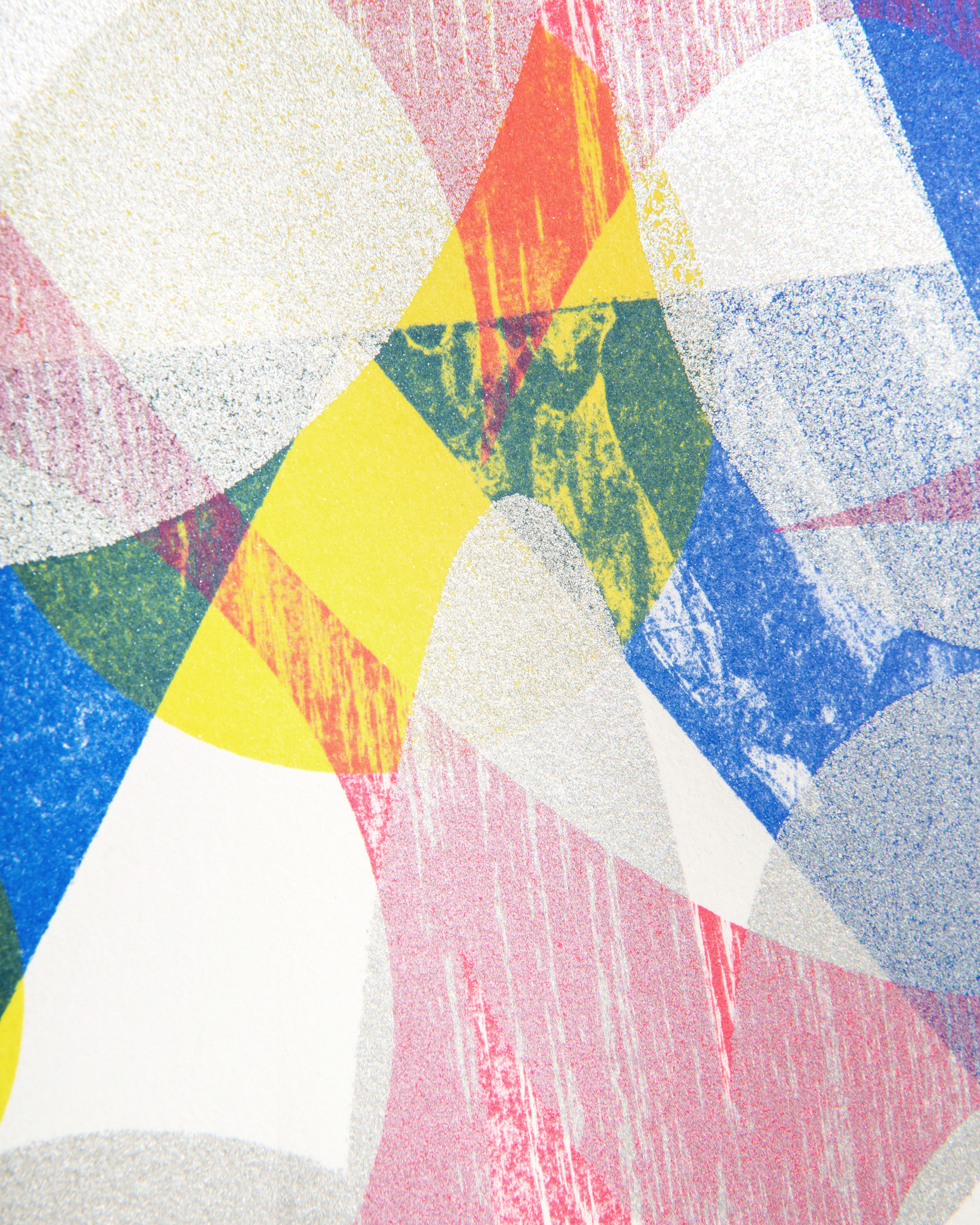 Detail of a colorful lithography cards