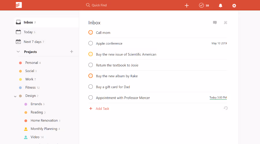 Todoist, program do zarządzania zadaniami