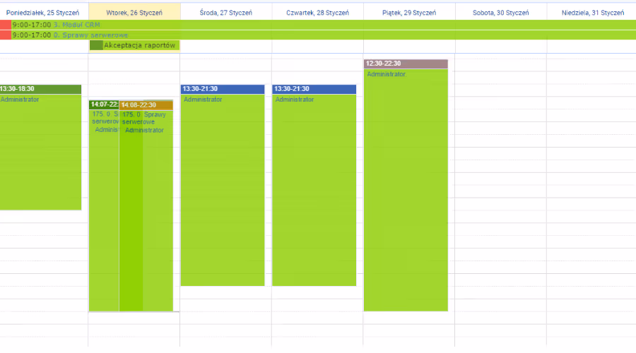 Kalendarz online dla firmy w Firmao