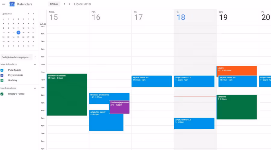 Kalendarz Google