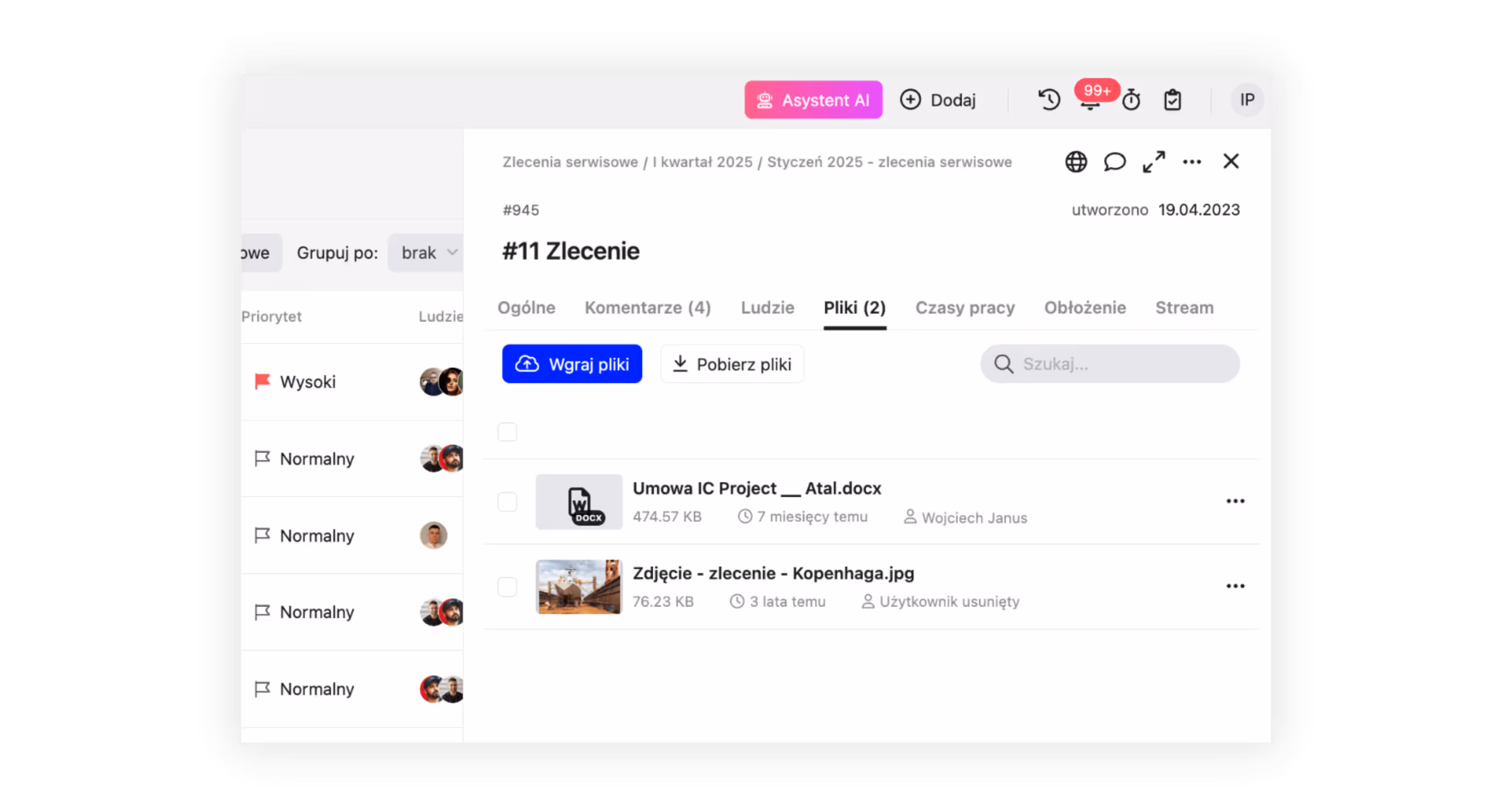 dokumentacja w zadaniu