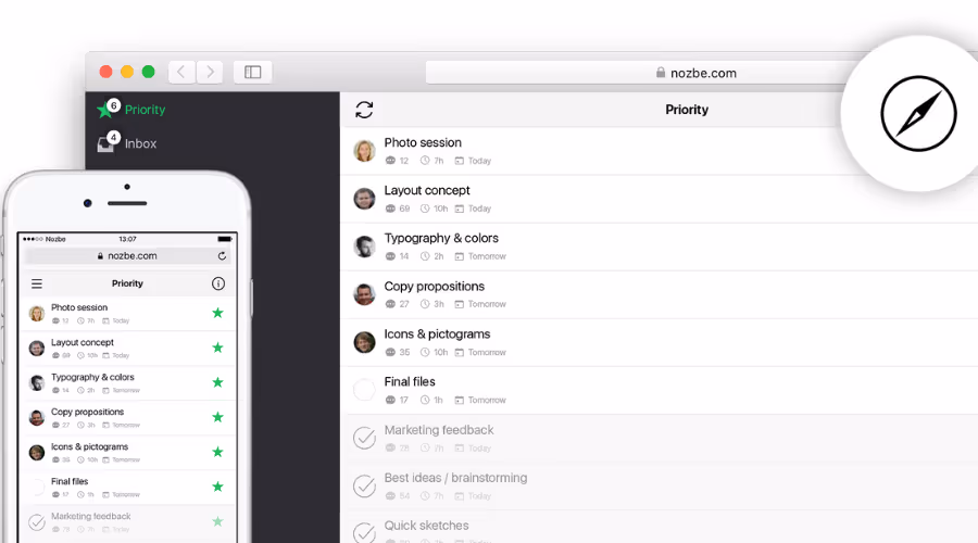 Nozbe, polska aplikacja do zadań
