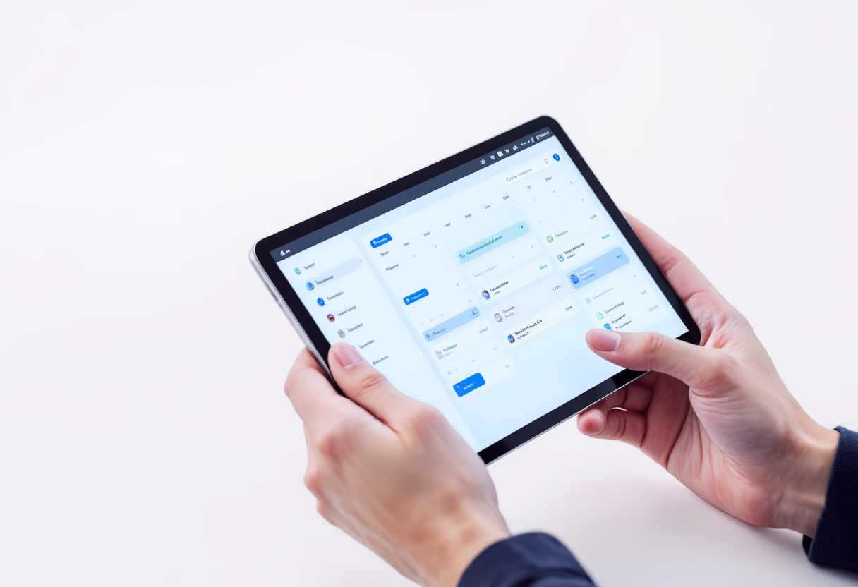 [digital project] image of a mobile device with a productivity app (for a productivity tools business)