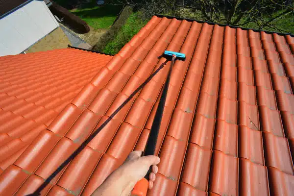 image of roof being repaired