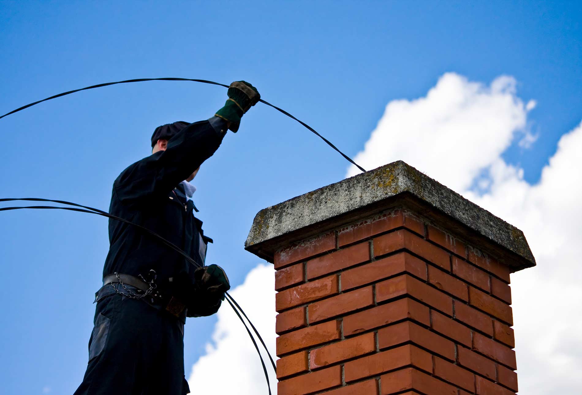 image of roofing contractor at work