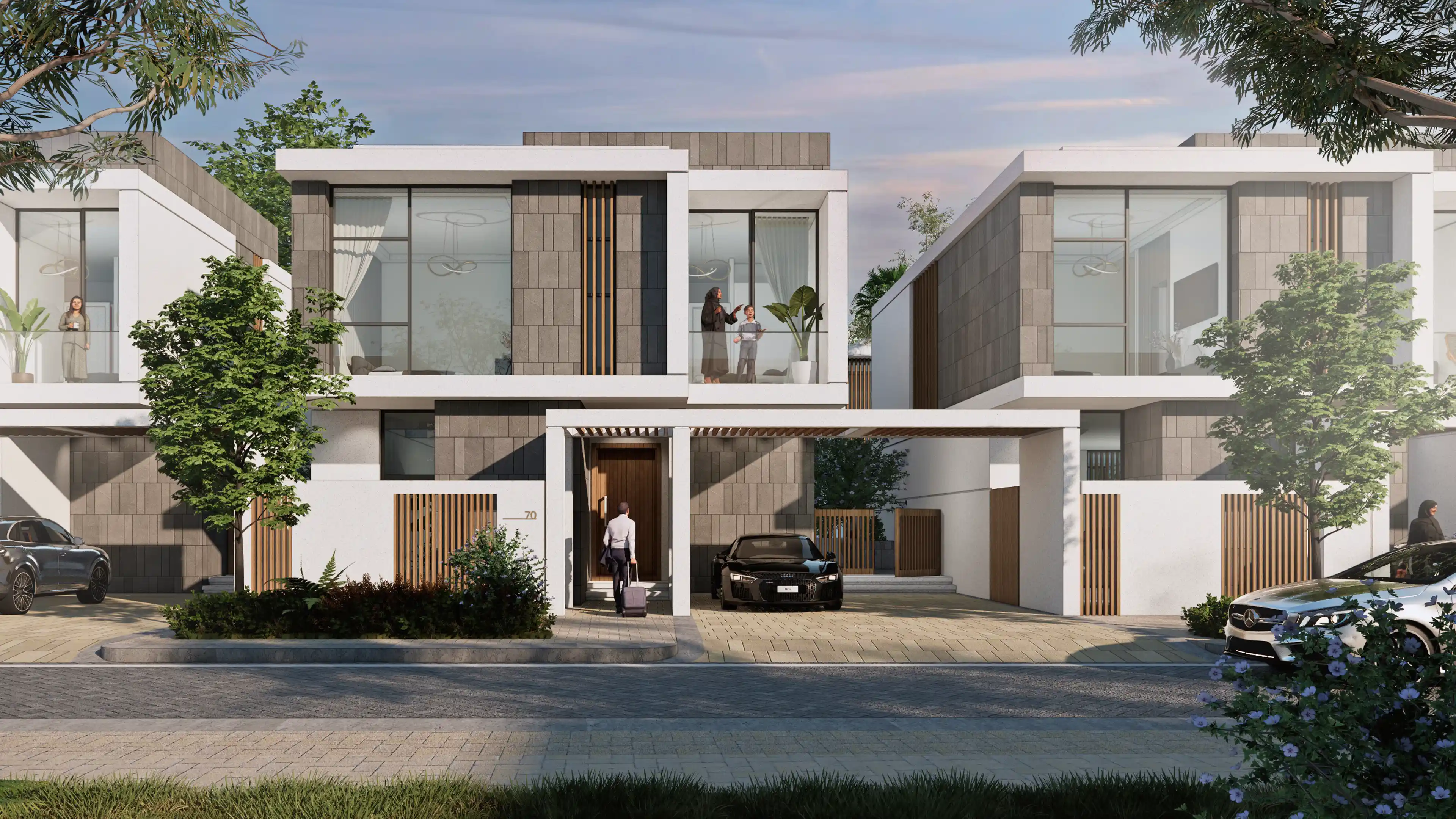 Villa Identification at Danah Bay Development in Ras Al-Khaimah, designed by LIMAH