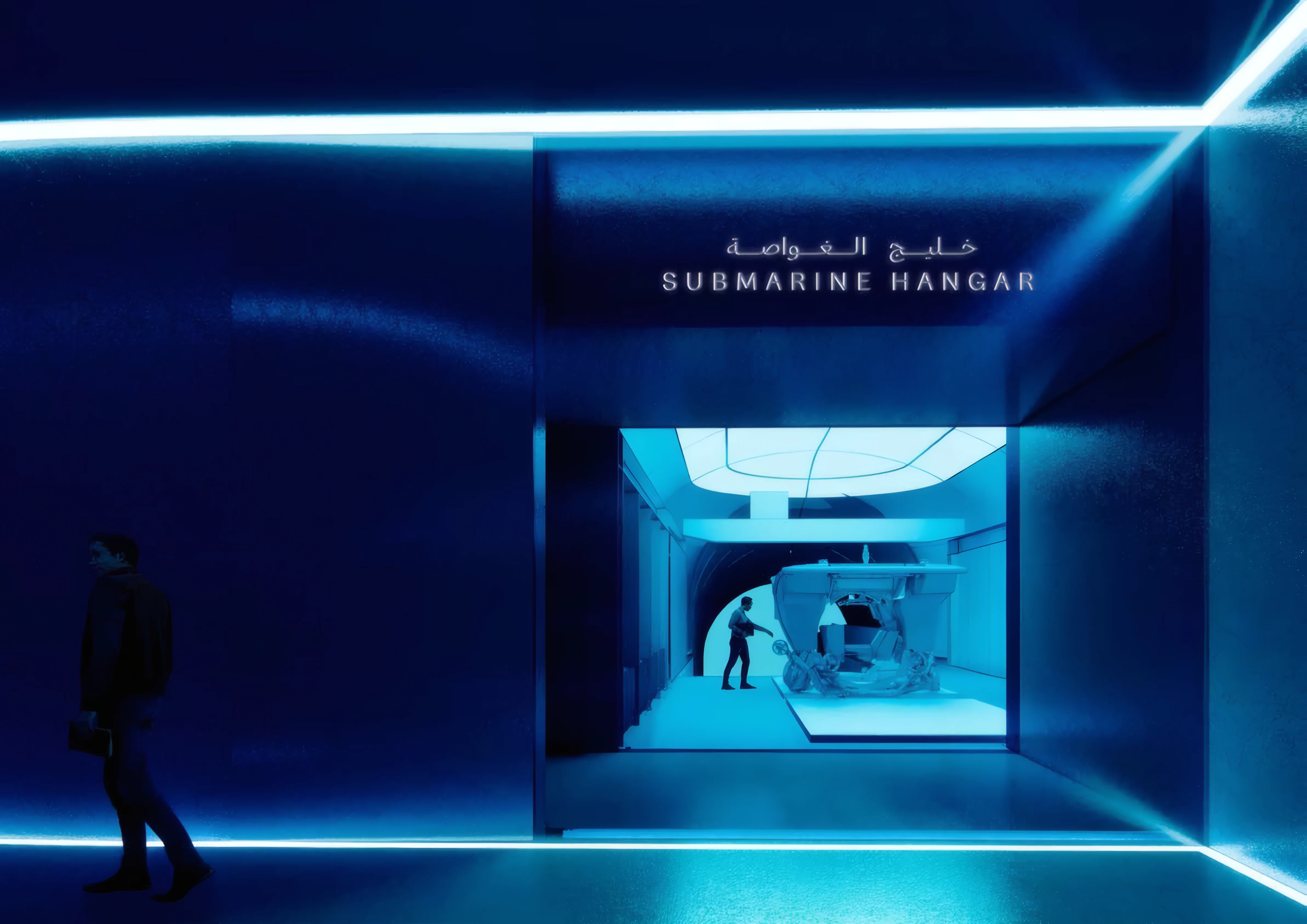 LIMAH signage design contributing to a sensory experience at the Marine Life Institute