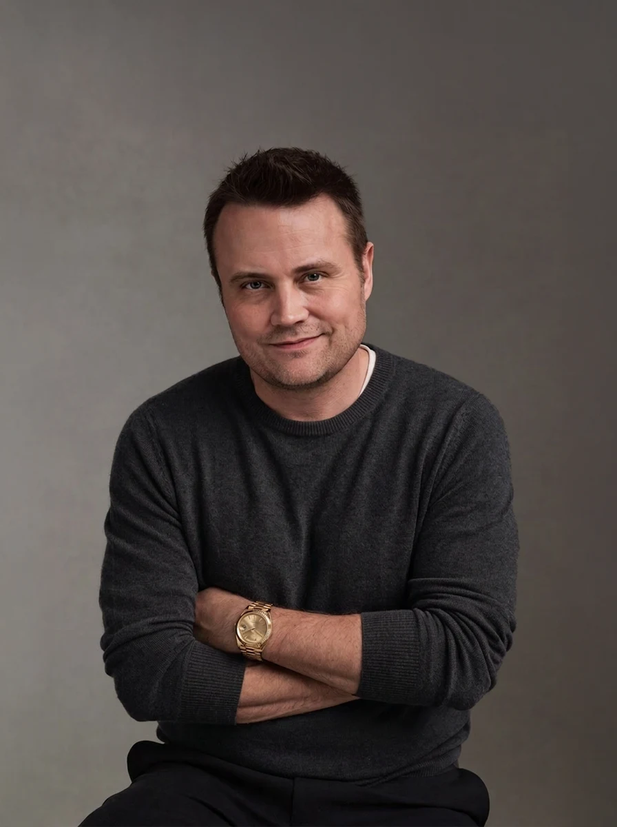 Jason Lewis, Founder and CEO of LIMAH, in a full length portrait