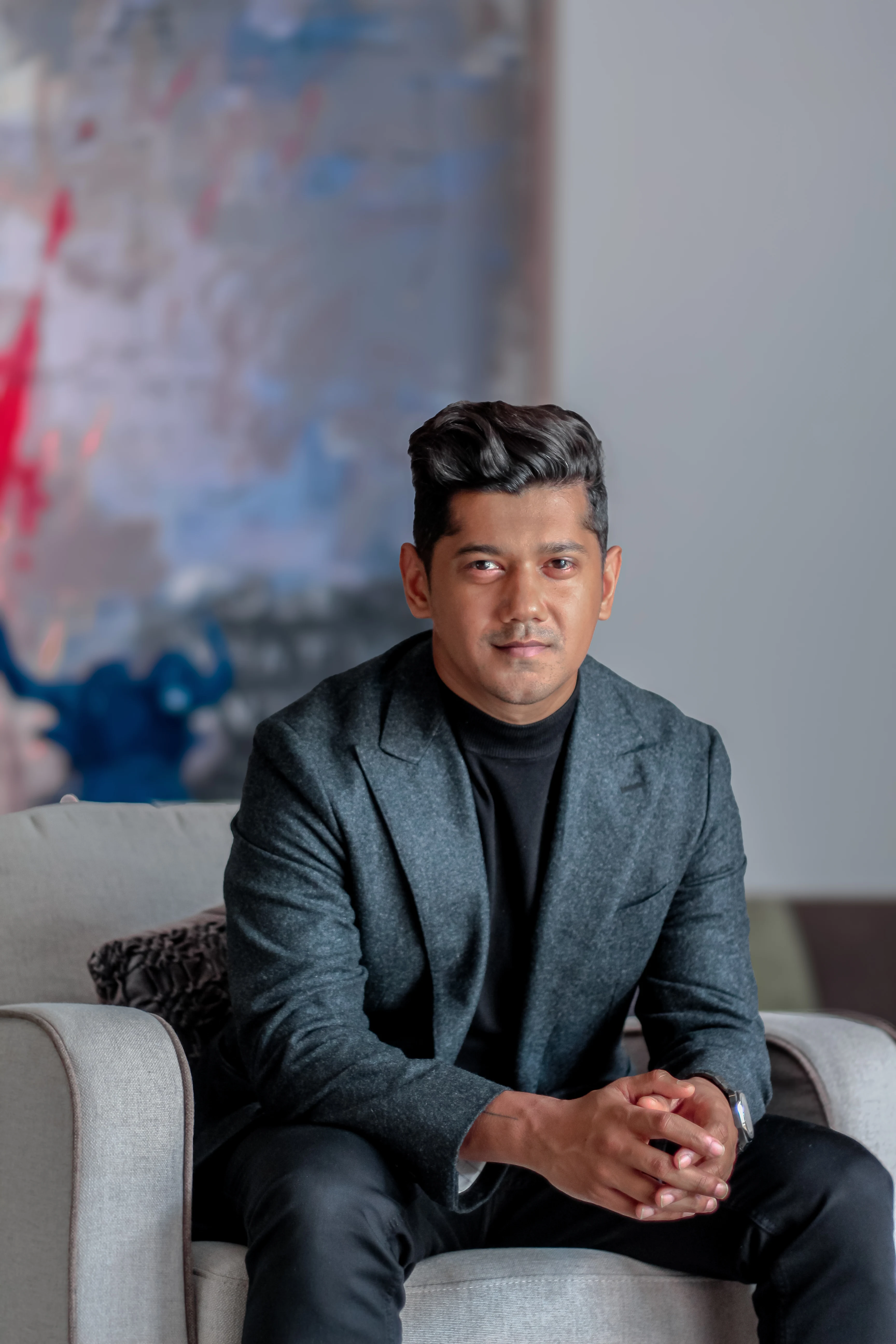 Faraz Ali, Director of Experiential and Wayfinding at LIMAH, in a full length portrait