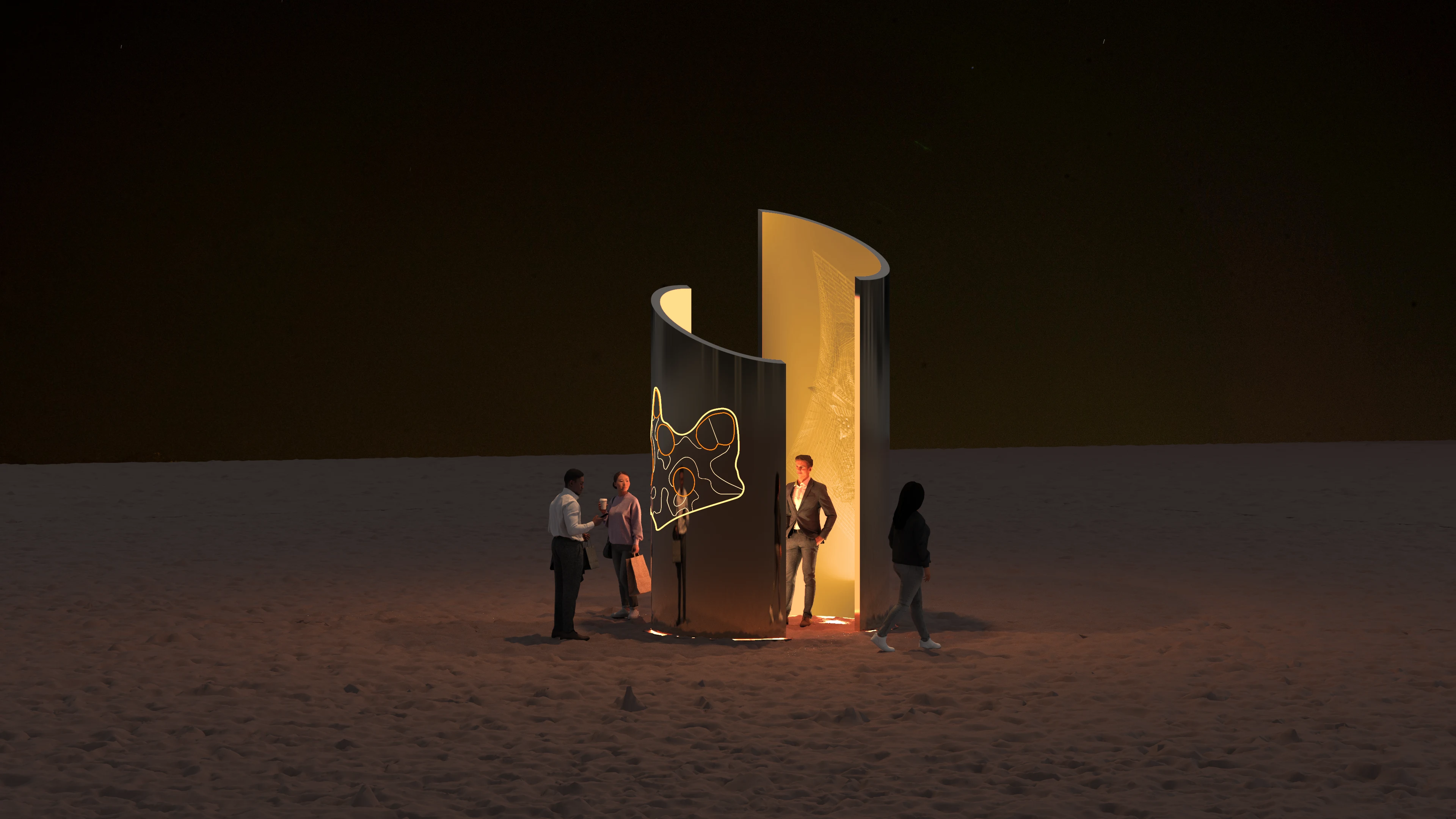 Digital information portal designed by LIMAH for Festival Arena.