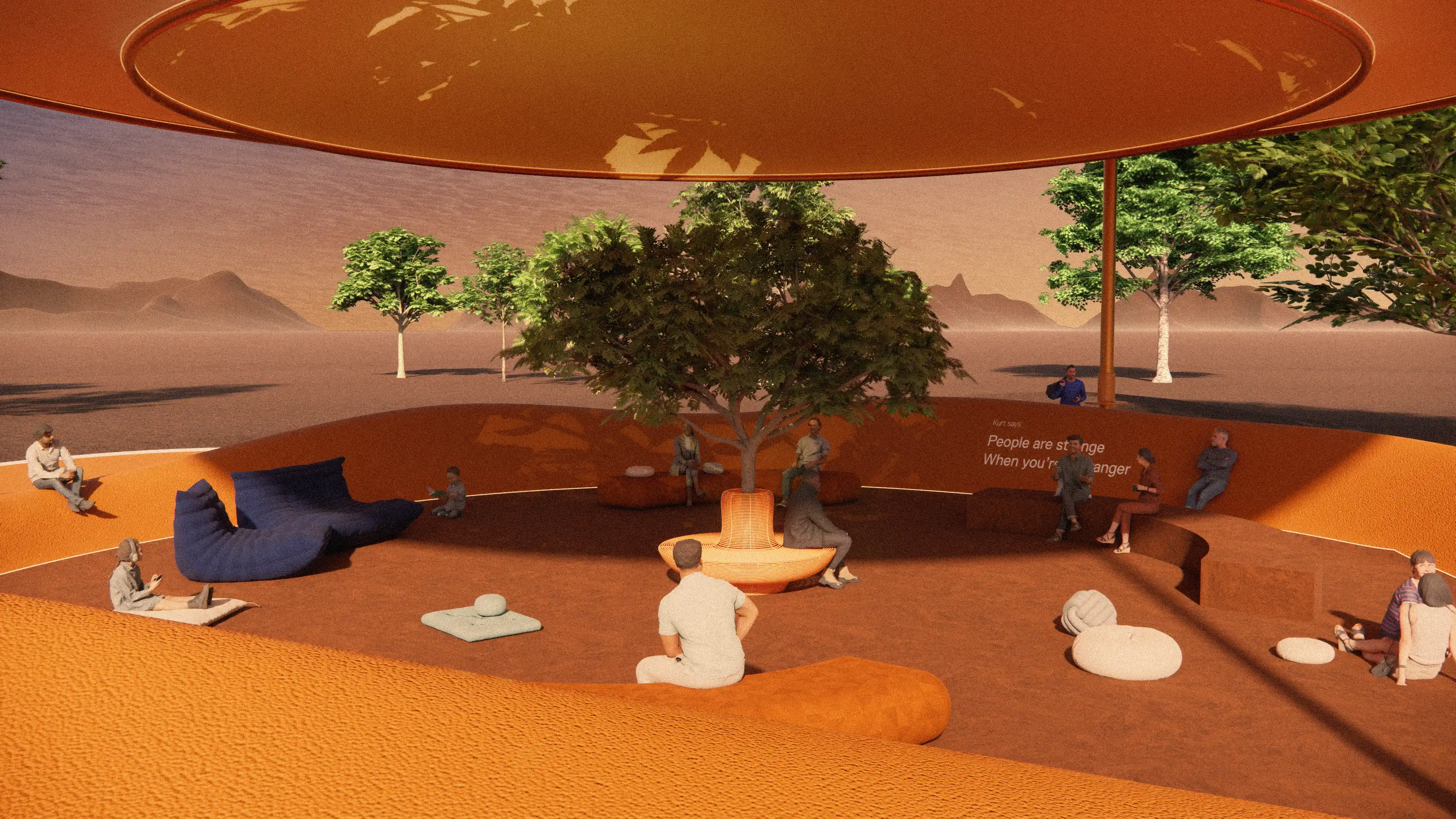 Placemaking elements expressing place identity at Festival Arena