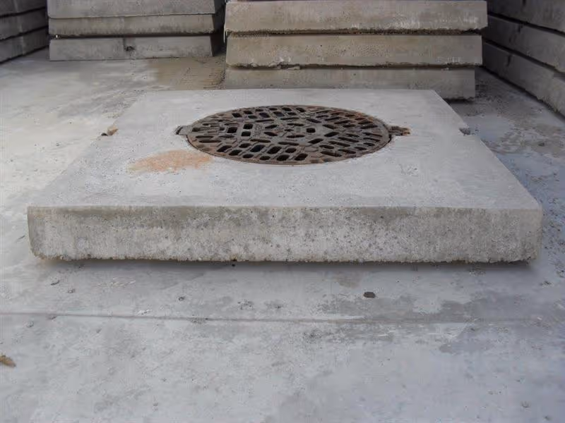 Dekplaat met rond briorooster