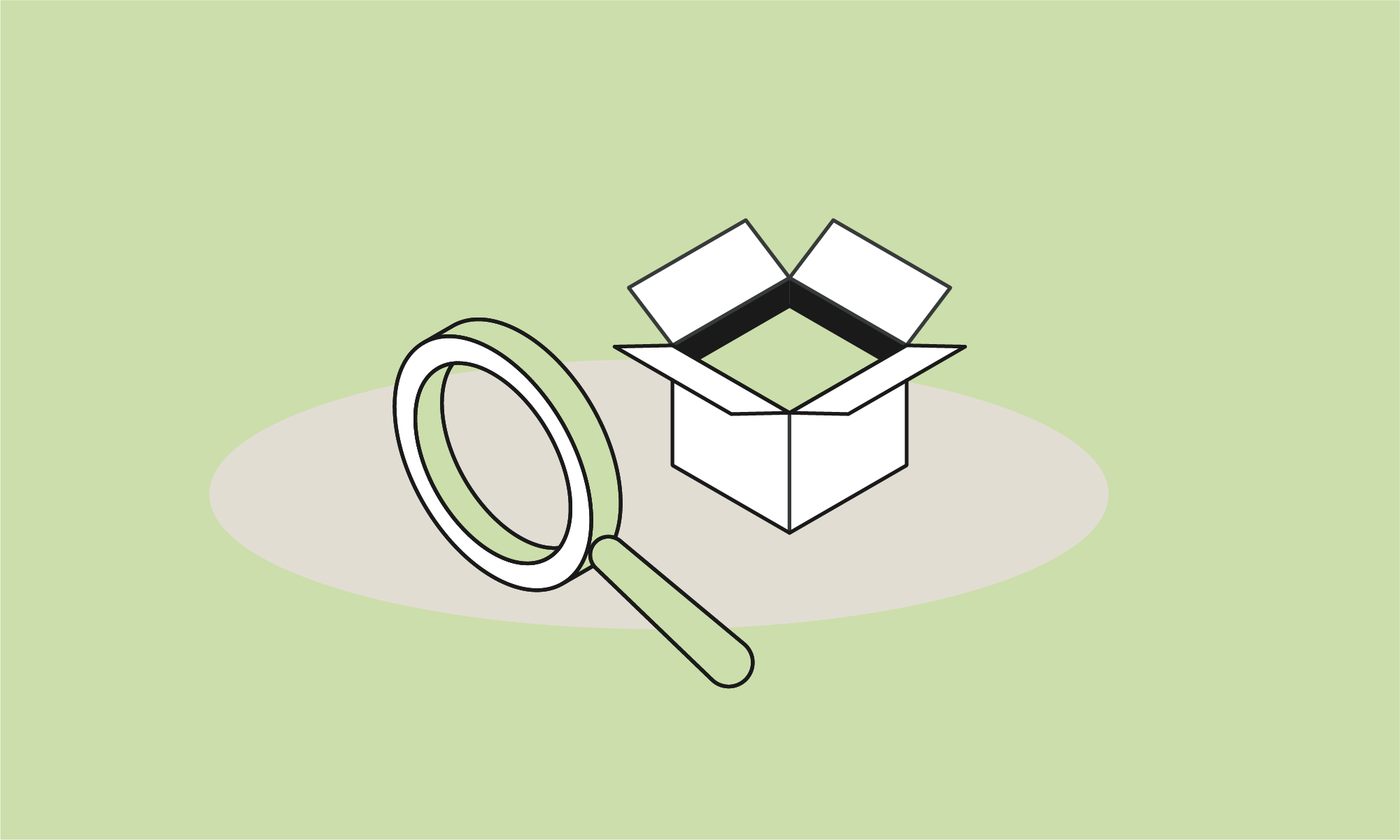 Produktgranskning och analys illustration