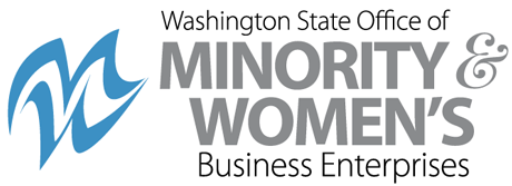 Logo of the Washington State Office of Minority & Women's Business Enterprises.