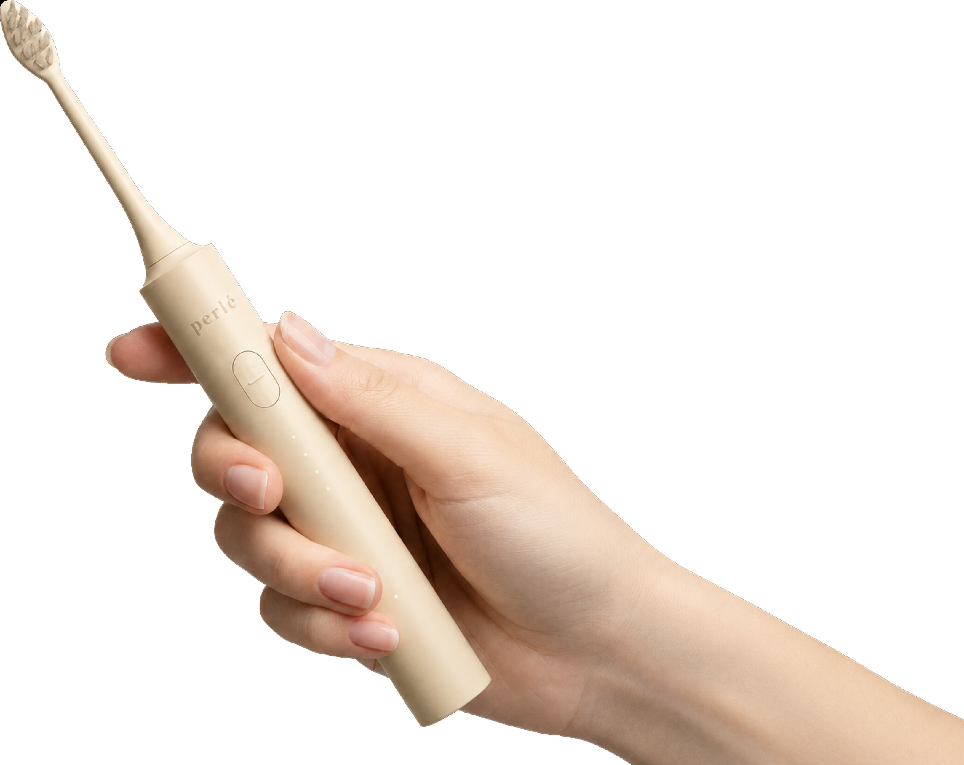 hand holding the brush